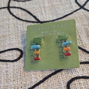 Sterling Silver Multicolor Earrings